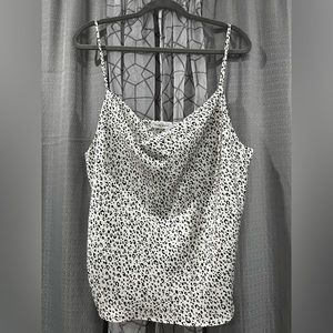 NEW! Silky White Leopard Print Top